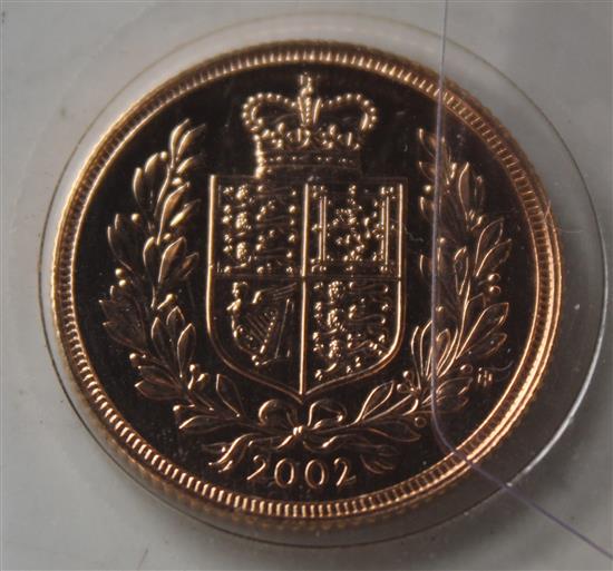 2002 gold sovereign